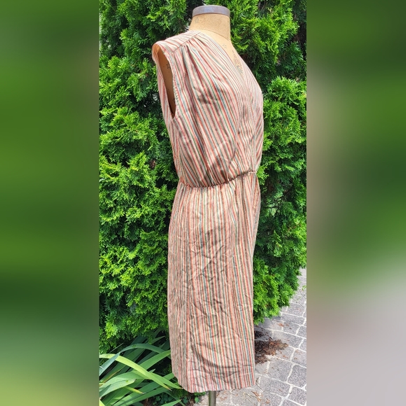 Vintage Sunshine Alley Striped Dress Size 14 - Picture 3 of 9
